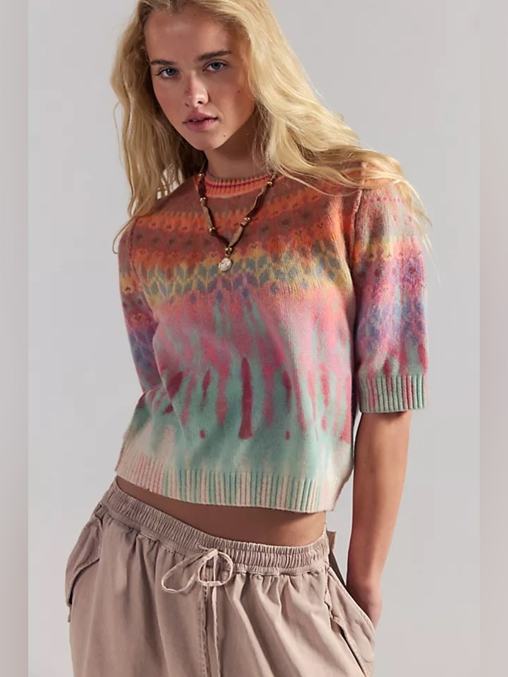 Free People Twilight Cashmere Tee NWT Size S
